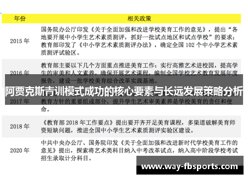 阿贾克斯青训模式成功的核心要素与长远发展策略分析